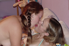teen Girls Kissing