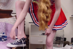 Amateur Teen Redhead Nicole Foot Fetish In Her High School Cheerleader Outfit