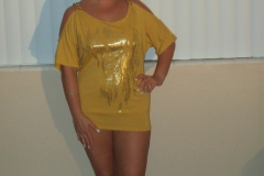 Kinky Florida Amateur Milf Toni Faye Golden Dress And Glass Dildo